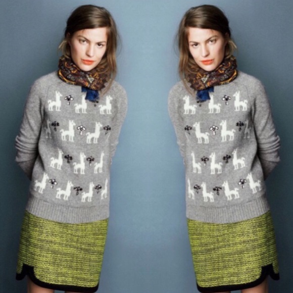 J crew neon piped tweed mini skirt - Picture 6 of 6